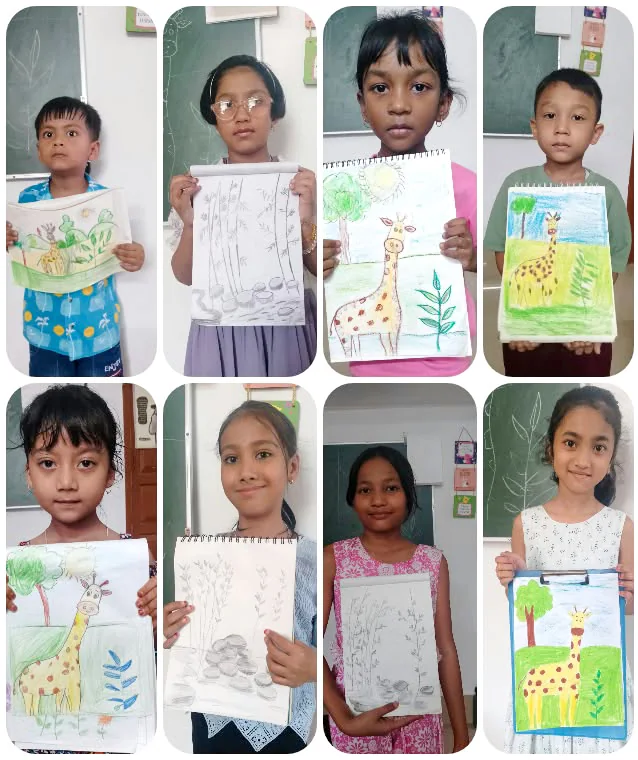 Giraffe drawings